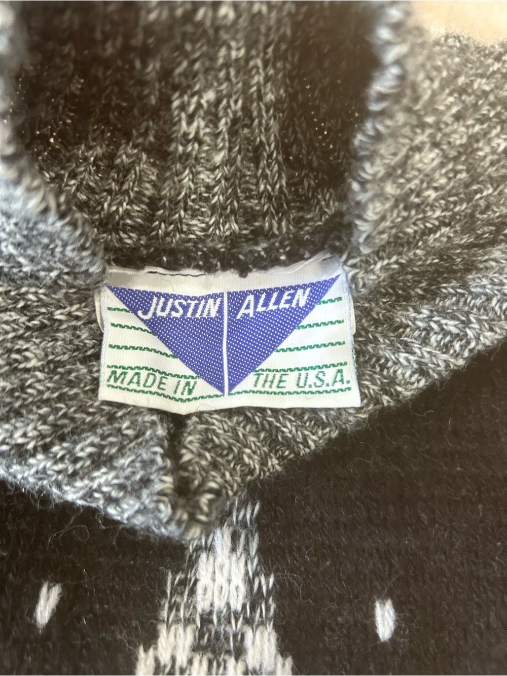 Vintage Justin Allen Womens S NYC Skyline ugly Christmas Sweater Made USA multi - Picture 7 of 9